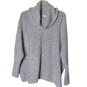 Jessica Simpson Light Gray Cowl Neck Knit Sweater Size S